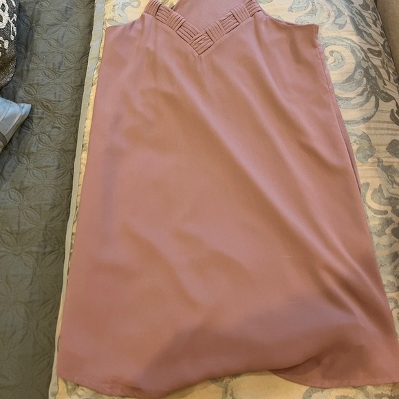 Mauve Slip Dress | Dark Pink / Purple Fabrik Slip Dress - Picture 7 of 7